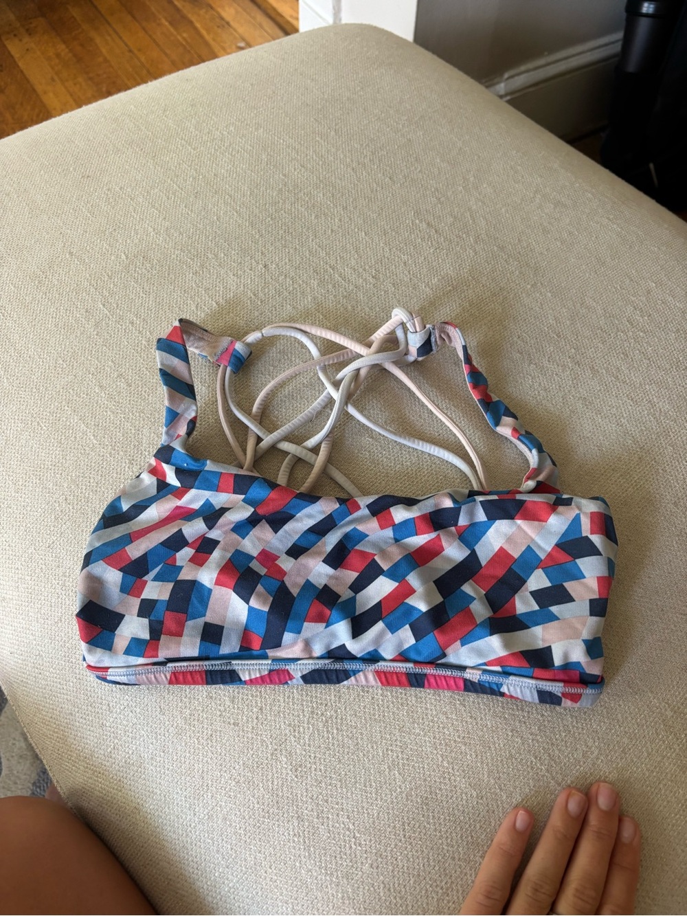 lululemon athletica Multicolor Geometric Strappy Sports Bra